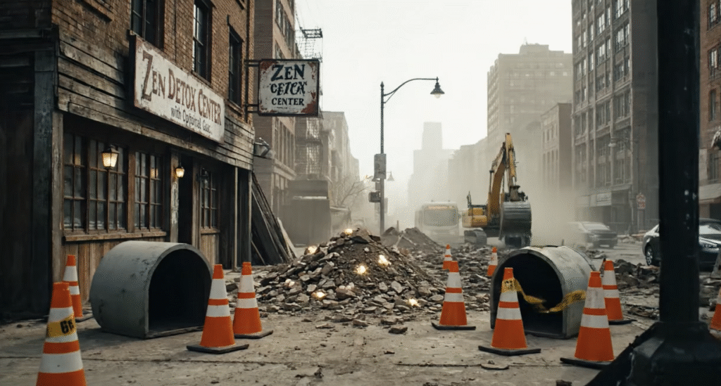 Colfax Restaurants Rebrand as “Trauma Recovery Centers” as BRT Construction Turns Street Into Post-Apocalyptic Mindfulness Corridor